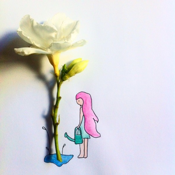 oleander doodle